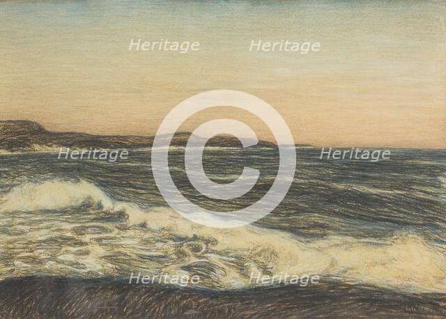 Seashore and Ground-Swell, late 19th-early 20th century. Creator: Karl Nordström.