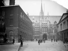 Entrance front of the Guildhall, London, c1905. Artist: Unknown