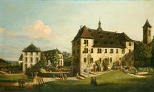 The Fortress of Königstein: Courtyard with the Magdalenenburg, 1756-1758. Creator: Bernardo Bellotto.