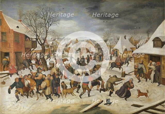 The Massacre of the Children at Bethlehem, c1580-1630. Creator: Pieter Brueghel the Younger.