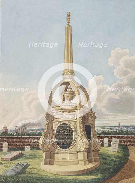 Monument to John Duprie at St Leonard's, Bromley, c1800. Artist: Anon