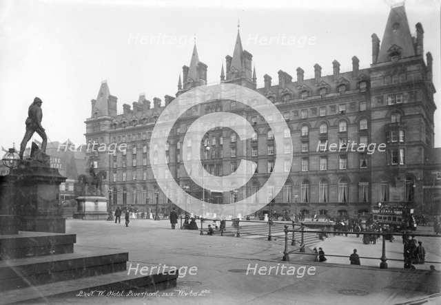 London & North Western Hotel, Liverpool, 1890-1910. Artist: Unknown