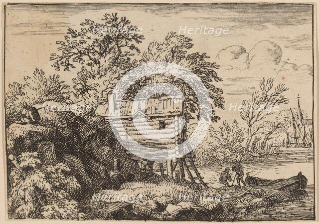 Fisherman's Hut, probably c. 1645/1656. Creator: Allart van Everdingen.