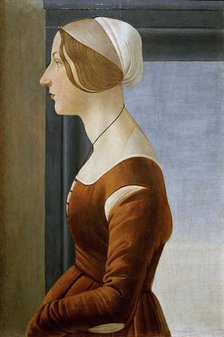 Portrait of a Young Woman, ca 1475. Creator: Botticelli, Sandro (1445-1510).