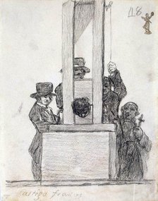 'French Penalty', between 1824 and 1828.  Artist: Francisco Goya