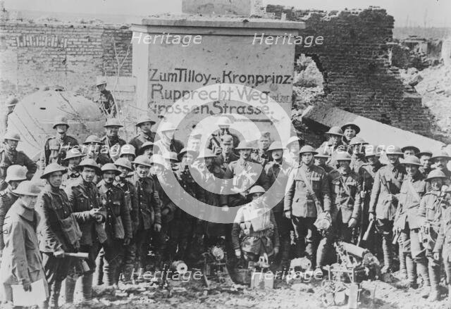 Some of the men who took Tilloy, 10 Apr 1917. Creator: Bain News Service.