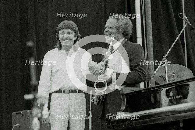 Howard Riley, Jaki Byard, Pendley Jazz Festival, 1985.  Artist: Brian O'Connor.