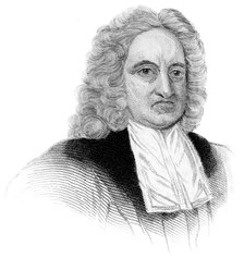 Edmond Halley, English astronomer, mathematician, meteorologist, and physicist, (c1850). Artist: Unknown