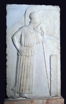 Greek relief of 'Mourning Athena', 5th century BC. Artist: Unknown