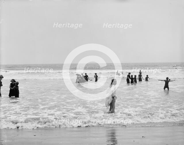 Surf bathing, between 1900 and 1905. Creator: Unknown.