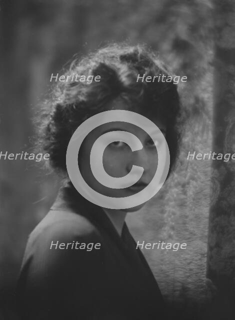 Miss Katherine McCausland, portrait photograph, 1917 or 1918. Creator: Arnold Genthe.