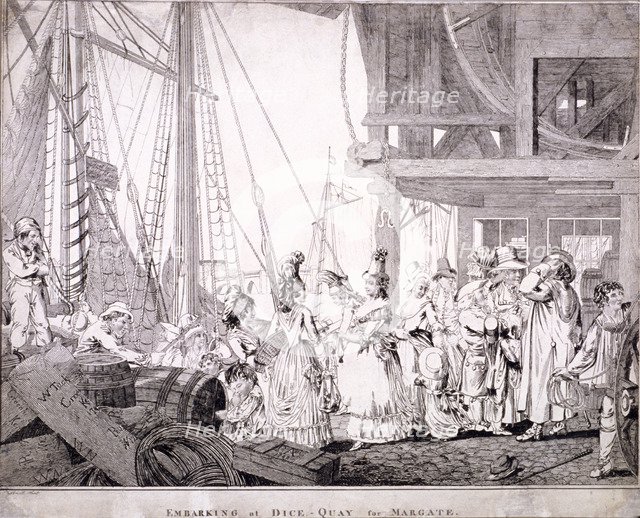 Dice Quay, Lower Thames Street, London, 1788. Artist: Charles Ansell