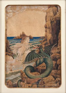 Saint George Killing the Dragon, 1916. Creator: Nikolay Kalmakov.