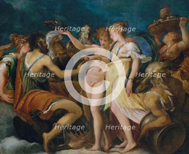 The Marriage of Cupid and Psyche, 1540s. Creator: Andrea Schiavone.