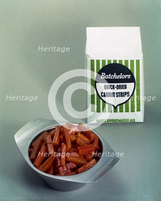 Batchelors Quick Dried Carot Strips, 1966.  Artist: Michael Walters