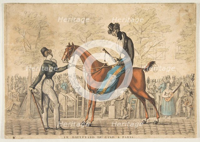 Le Boulevard de Gand à Paris, 19th century. Creator: Georges Jacques Gatine.