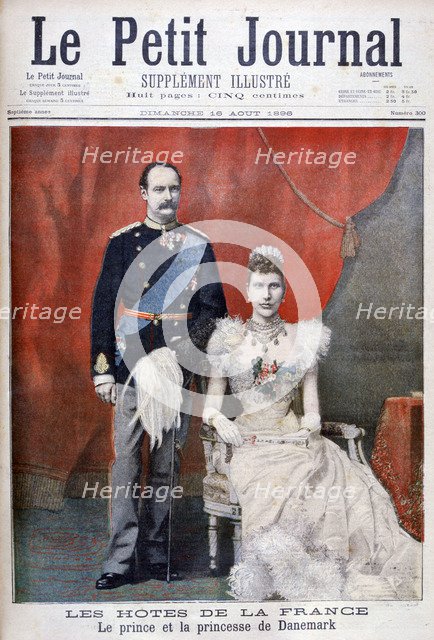 The prince and princess of Denmark, 1896. Artist: Unknown