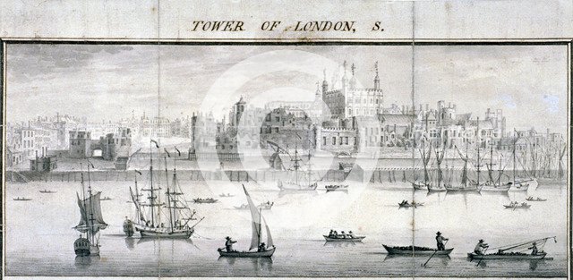 Tower of London, 1737. Artist: Samuel Buck