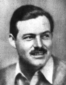 Ernest Hemingway (1899-1961), American novelist, early 20th century. Artist: Unknown