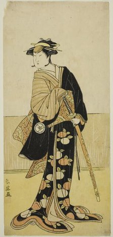 The Actor Iwai Hanshiro IV as Tonase (?) in the Play Kanadehon Chushingura (?)..., c. 1787. Creator: Katsukawa Shun'ei.