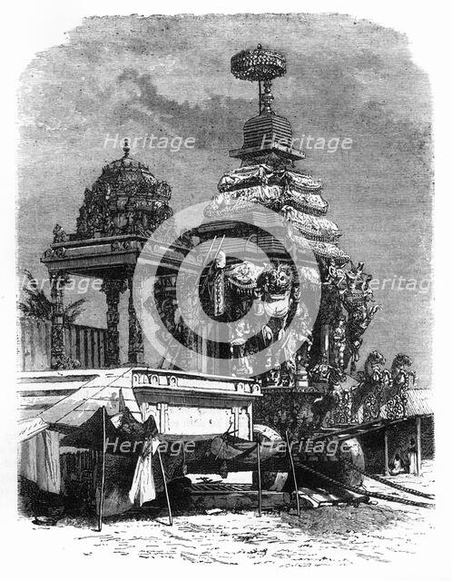 'The Car of Juggernaut', c1891. Creator: James Grant.