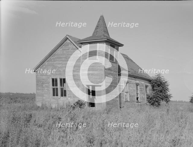Church on the Aldridge Plantation, Mississippi, 1937. Creator: Dorothea Lange.