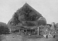 'The Ruined Cities of Anuradhapura. Ruanwella Dagoba, Elephant Platform', c1890, (1910). Artist: Alfred William Amandus Plate.