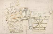 Project to redesign the garden for Mr. Brunet and Pidou at Brunoy, 1687. Creator: Andre Le Notre.