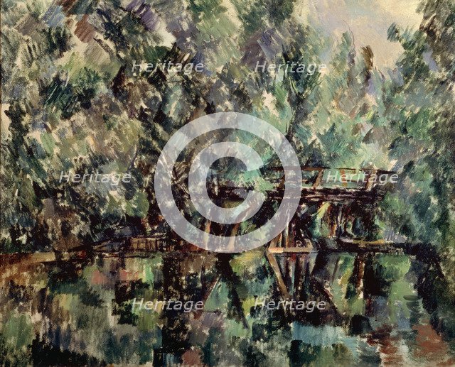 'A Bridge over a Pond', c1898.  Artist: Paul Cezanne