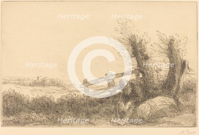 Farmer Reclining (Le fermier au repos). Creator: Alphonse Legros.