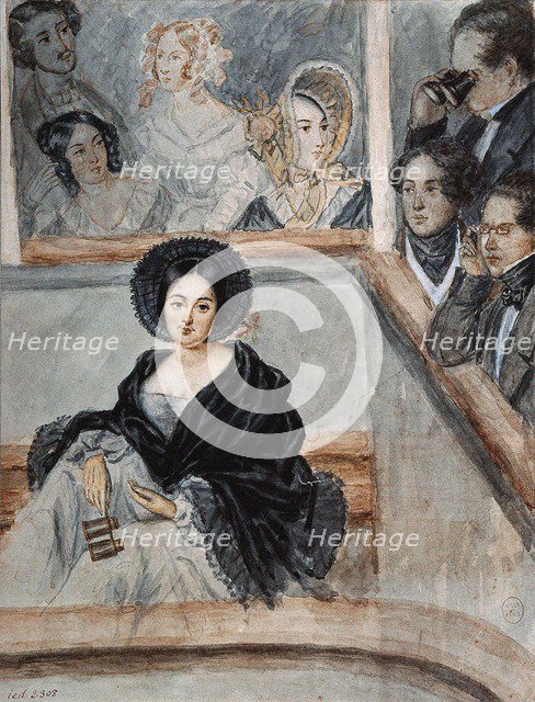 Marie Duplessis (1824-1847), La Dame aux Camélias, 1845.