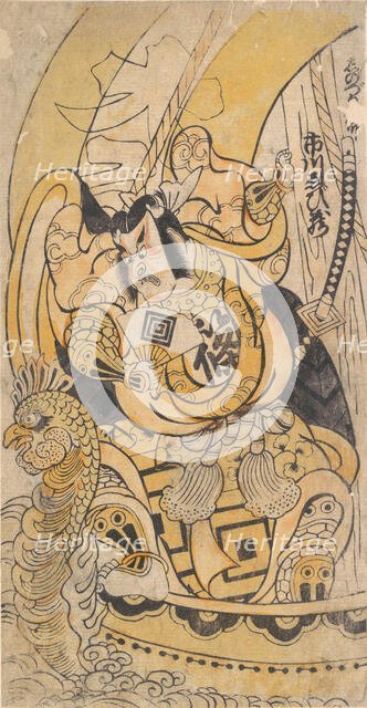 Second Ichikawa Danjuro after 1735, 5th month, 1736., 5th month, 1736. Creator: Torii Kiyomasu I.