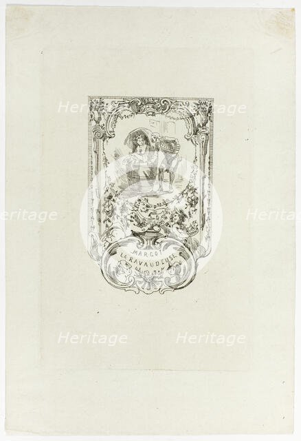 Frontispiece to Margot, la ravaudeuse, 1868. Creator: Félicien Rops.