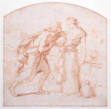 Study for 'The Meeting Jacob and Rachel', c1850. Creator: William Dyce.