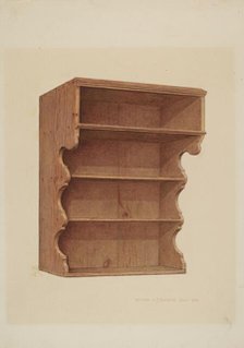 Hanging Shelf, c. 1939. Creator: William H Edwards.