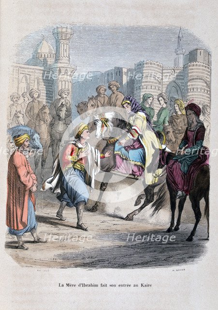 'The Mother of Ibrahim Pasha enters Cairo', (1847). Artist: Jean Adolphe Beauce