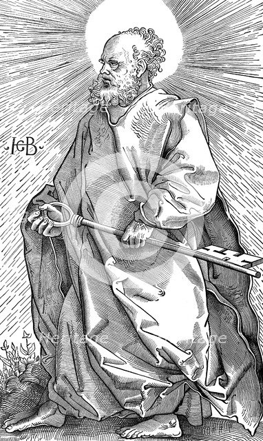 St Peter holding his symbol of a key, c1490-1550. Artist: Hans Baldung