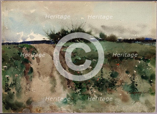 Landscape Sketch, n.d. Creator: De Lancey Gill.