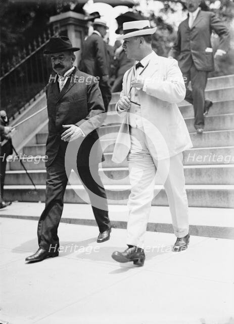 Fletcher, Frank Friday, Admiral of United States Navy. with Secretary Daniels, 1914. Creator: Harris & Ewing.
