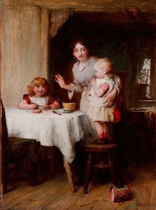 Saying Grace, 1875-1899. Creator: Alexander Hohenlohe Burr.