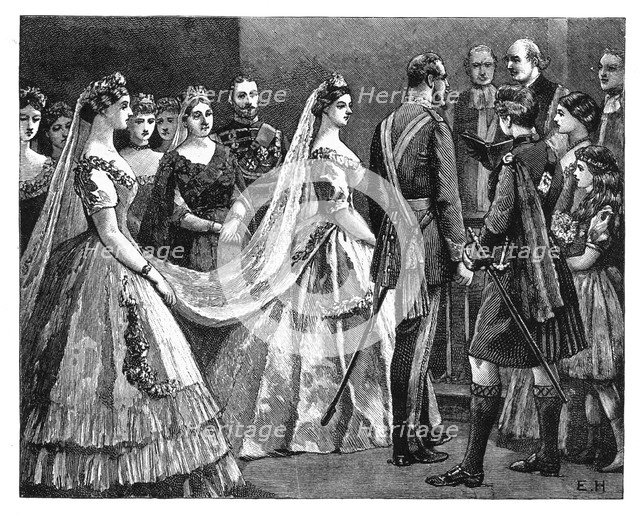 Marriage of Princess Helena and Prince Christian, 5 July 1866 (late 19th century). Artist: Unknown