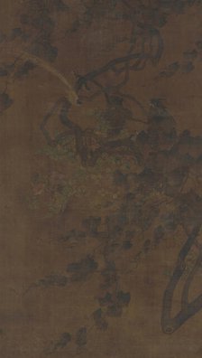 Birds, Grapevines, and Flowers, Ming dynasty, 1368-1644. Creator: Unknown.