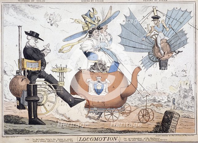 'Locomotion', London, c1820. Artist: George Cruikshank
