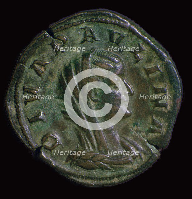 A bronze coin of Paulina, the mother of Emperor Hadrian, 1st century Artist: Unknown