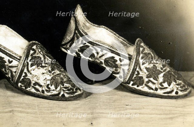 Pair of Shoes, France, 1870s. Creator: Unknown.