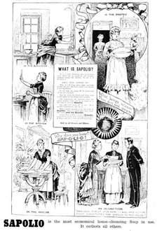 Advertisement for Sapolio House-Cleansing Soap, 1890. Creator: Unknown.