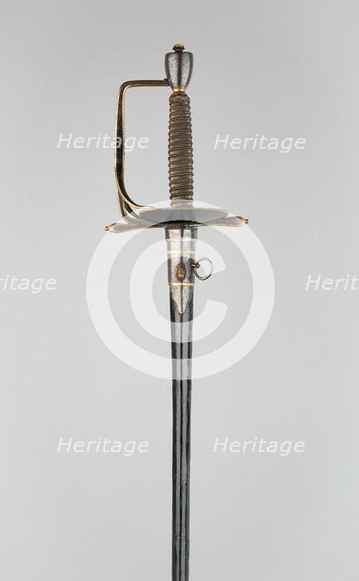 Military Smallsword and Scabbard of a Member of the British Royal Family, England, 1787/91. Creator: John Highlord Bland.