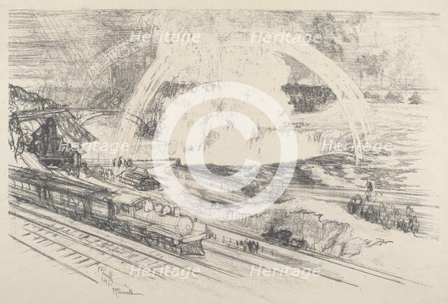 Falls Station, Niagara, 1910. Creator: Joseph Pennell.