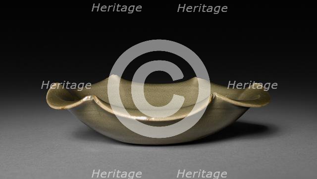 Foliated Saucer: Yaozhou Ware, late 11th-early 12th Century. Creator: Unknown.