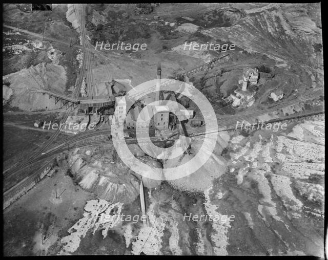 The new Annie Lowther Pit and environs at Hodbarrow Iron Ore Mines, Millom, Cumbria, c1930s. Creator: Arthur William Hobart.